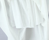 Bonnyshow  Sexy Spaghetti Straps Elegant White Dress Women Lace Up Bandage Back V Neck A-line Evening Party Dresses Midi Robe