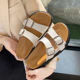 Bonnyshow  Female Shoes Ladies' Slippers Platform 2025 Summer Soft Slides Retro Concise Slippers Women Summer Shoes Slides Pantofle Platfor