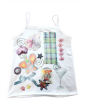 Bonnyshow  Y2K Aesthetic E-Girl Casual Crop Tops Harajuku Fairy Print Clothes Women's Tops vintage Fashion cute 2000s Streetwear Baby Tank