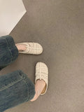 Bonnyshow  Retro Fashion Sandals Summer Outdoor Wear Soft Sole Versatile Lady Beach Shoes Hollow Breathable New Woven Comfort Women Sandals
