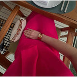 Bonnyshow  Solid Halter Flower Hollow Lady Maxi Dress Backless Bodycon 2025 Summer Elegant Women Evening Gown In The Floor Lady Party Robe