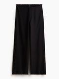 Bonnyshow  Women's Fashion Solid Straight Leg Pants Y2k Wide Leg High Waist Jeans Long Trouser Lady 2025 Autumn New Chic Street Clothing