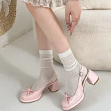 Bonnyshow  Summer Cover Toe Women Sandals Fashion Thick Heel Singbacks Mules Shoes Ladies Outdoor Gladiator Sandalias