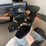 Bonnyshow  Women's Casual Non-slip Slippers Summer Luxury Comfortable Sandals Women Fashion Flat Slippers Elegant Designer Women's Shoes