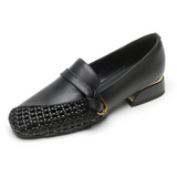 Bonnyshow  Women Shoes Fashion Loafers 2025 Summer New Design Hollow Slip On Breathable Mesh Elegant Women Flat Shoes Walking Casual Shoes