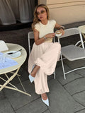 Bonnyshow  Casual Pink Oversized Bloomers Women Elastic Waist Hip Hop Wide Leg Pants Street Balloon Lace Up Jogger 2025 Summer New Casual
