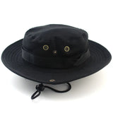 Bonnyshow Summer Hiking Sun Hat for Women Men Outdoor Camping Fishing Anti-UV Bucket Hat Solid Color Panama Wide Brim Fisherman Cap