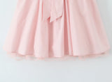 Bonnyshow  Sexy Off Shoulder Elegant Pink Party Mini Dresses For Women Lace Spliced Bow Ball Gown Summer Dress Birthday Robe