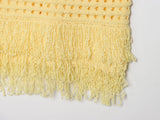 Bonnyshow  Summer New Popular Women's Clothing Cutout Tassel Sleeveless Top Knitted Casual Versatile