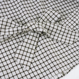 Bonnyshow  Back Tie-up Bow Checkerboard Shirt Women's Fall Spring Single-breasted Turn-down Collar Blouses Ladies Retro Plaid Tops