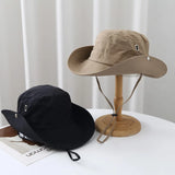 Bonnyshow Foldable Panama Bucket Hat Outdoor Anti-UV Sun Hats for Men Women Summer Quick Dry Waterproof Visors Cap Fisherman Caps