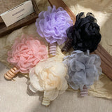 Bonnyshow Boho Flower Telephone Line Hair Rope Girls Colorful Floral Hair Bands Women Ponytail Holder Elastic Female Braided Headdress