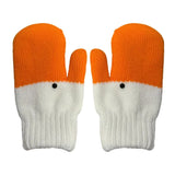 Bonnyshow New Creative Winter Cold Resistant Warm Gloves Funny Goose Full Finger Gloves Hand Knitted Connected Fingers Swan Gloves