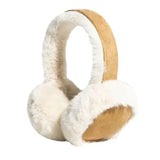 Bonnyshow Women Wool Earmuffs Solid Plush Warm Outdoor Skiing Cycling Windproof Cold-Proo Ffluffy Ear Muffs Women Men Earflap Winter