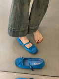 Bonnyshow  Women's Bow Toe Half Slippers Summer Non-Slip Inner Heightening Mary Jane Shoes for Women Soft Soled Breathable Sandals Slippers