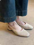 Bonnyshow  Ladies Shoes 2025 Fashion Shallow Women's High Heels New Slip-on Casual Hot Sale Soft Bottom Best Seller Flat Low Heels Zapatos