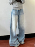 Bonnyshow Y2k Vintage Baggy Jeans Woman Korean Fashion Denim Pants Harajuku Streetwear Kpop Casual Trousers Japanese Style Spring