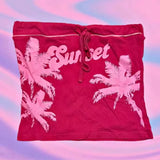 Bonnyshow  Fashion Personality Street Casual Wear Sexy Baby Y2K Hawaiian Beach Holiday Tube Top Women Vest Vintage Printed Sleeveless Tanks
