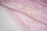Bonnyshow  Romantic Floral Print Maxi Dress Ruffle Trim Lace Detail Tiered Long Pretty Pink For Women Sleeveless Summer TH9769