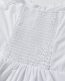 Bonnyshow  Sweet White Folds Blouse Top Women New Casual Single Breasted Ruffle Sleeveless Tank Tops Vest Preppy Style Basic Camisole Y2K