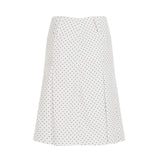 Bonnyshow  Fashion Simple Chic Polka Dot Print Women Straight Skirts Sweet Elegant Causal Summer All-Match Skirts