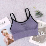 Bonnyshow New Sports Bra For Women Gym Sexy Crop Top Bra Women Cotton Underwear Soft Comfort Tube Tops Female Brassiere Tops For Girls