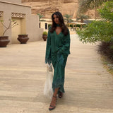 Bonnyshow  Tassel Striped Women's Long Dress Sexy Scarf Collar One Shoulder Full Sleeve Irregular Robes Summer Lady Party Evening Dresses