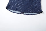 Bonnyshow  Low-Neck Polka Dots Women Two-Piece Set Halter Sleeveless Backless Mini Top+Multi-Layered Ruffles Sweet Bottoms Suits