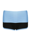 Bonnyshow Contrast Pachwork Slim Casual Shorts Women