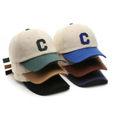 Bonnyshow Kpop Letter C Embroidery Women Baseball Cap Korean Hip Hop Men Peaked Cap Adjustable Unisex Snapback Sun Hats Gorras