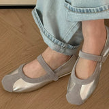 Bonnyshow  Ballet Flats Women Shoes 40 Mary Jane Shoes Round Toe Women's Shoe Bow Silk Satin Flats Women Shoes Plus Size 35-40 Valentine