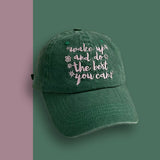 Bonnyshow Letter Embroidery Baseball Cap for Women Y2K Summer Girls Hip-hop Sun Hat Retro Washed Cotton Lady Snapback Caps