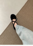 Bonnyshow  Summer Shoes Ladies Clogs Platform Female Footwear Round Toe Ballerinas Woman 2025 Shallow Mouth Increas Height Creepers New Dre