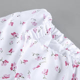 Bonnyshow  Floral Print Satin Long Skirt Women High Elastic Waist Elegant Chic A-line Faldas Summer Streetwear Fashion Casual Maxi Skirts
