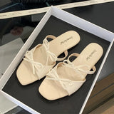 Bonnyshow  Summer Brand Women Slipper Fashion Slip On Ladies Casual Flip Flop Shoes Soft Flat Heel Outdoor Beach Slides Mujer