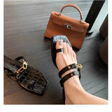 Bonnyshow  Women's Casual Non-slip Slippers Summer Luxury Comfortable Sandals Women Fashion Flat Slippers Elegant Designer Women's Shoes