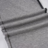 Bonnyshow  Grey Loose Straight Sweatpants Streetwear y2k Lace-up Low Rise Side Striped Stitching Casual Pants Women Harajuku Capris