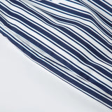 Bonnyshow  Y2k Letter Print Striped Wide Leg Pants Streetwear Baggy Trousers Women Drawstring Pocket Casual Pants Summer Clothing