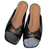 Bonnyshow  Flats Slippers Women Open Toe Sandals Summer Flip Flops Casual Shoes 2025 Trend Dress Party Shoes Woman Slides Designer