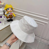 Bonnyshow Summer Bucket Hat Female Fashion Bob Chapeau Bucket Hats Fishing Climbing Outdoor Sport UV Sunscreen Fisherman Cap Women Chapeau