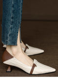 Bonnyshow  New Women Heels Loafers Footwear Elegant Slingback Pointed Slip on Party Lady Pumps Shoes Fashion Comefortable Zapatos De Mujer