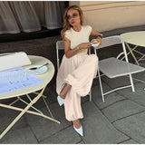 Bonnyshow  Casual Pink Oversized Bloomers Women Elastic Waist Hip Hop Wide Leg Pants Street Balloon Lace Up Jogger 2025 Summer New Casual