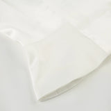 Bonnyshow  Women Elegant Skirt Suit White V-neck Puff Sleeve T-shirt and Long Skirt Casual Two Piece Set High Street Office Wear