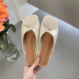 Bonnyshow  Flats Slippers Women Open Toe Sandals Summer Flip Flops Casual Shoes 2025 Trend Dress Party Shoes Woman Slides Designer