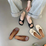 Bonnyshow  Flats Slippers Women Open Toe Sandals Summer Flip Flops Casual Shoes 2025 Trend Dress Party Shoes Woman Slides Designer