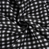Bonnyshow  Fashion Slim Fit Square Neck Camisole Dresses Summer Plaid A-Line Sweet Cute Basic Causal Blouses