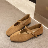 Bonnyshow  Spring New Brand Women Flats Round Toe Shallow Slip on Ladies Casual Ballet Shoes Soft Leather Eelgant Dress Shoes