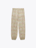 Bonnyshow  Summer Women's Flower Printed Long Pants Fashion Loose Pleated Female Wide Leg Trousers Casual New Chic Lady Pants Street