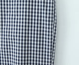 Bonnyshow  plaid shirt women sleeveless V-neck buttons down chic shirt cotton spring summer tops