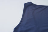 Bonnyshow  Sleeveless Ruched Patchwork Mini Dress Women’S Solid Sexy Casual Outfit Party Club Streetwear Spring Summer Dress